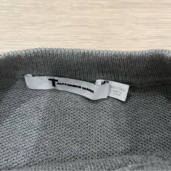 T Alexander Wang Gray Pullover Sweater - Picture 3 of 4
